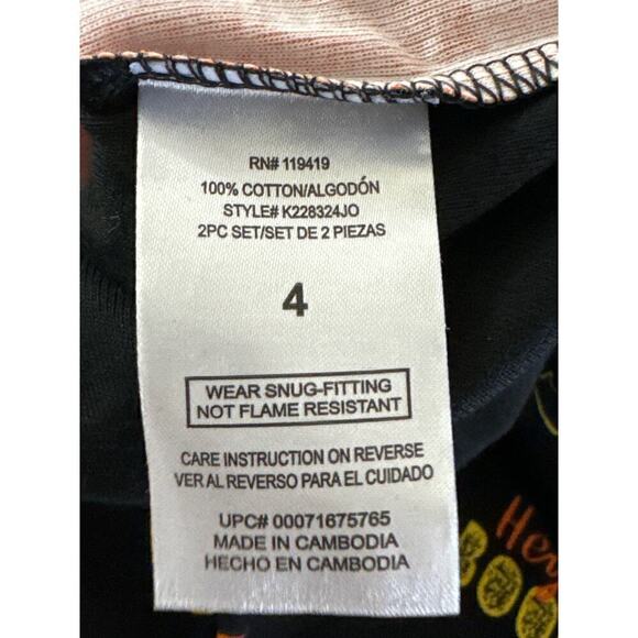 Nickelodeon JoJo Siwa Halloween Pajama Set Girls 4T Cotton Puppy Bow NWT - Picture 6 of 8